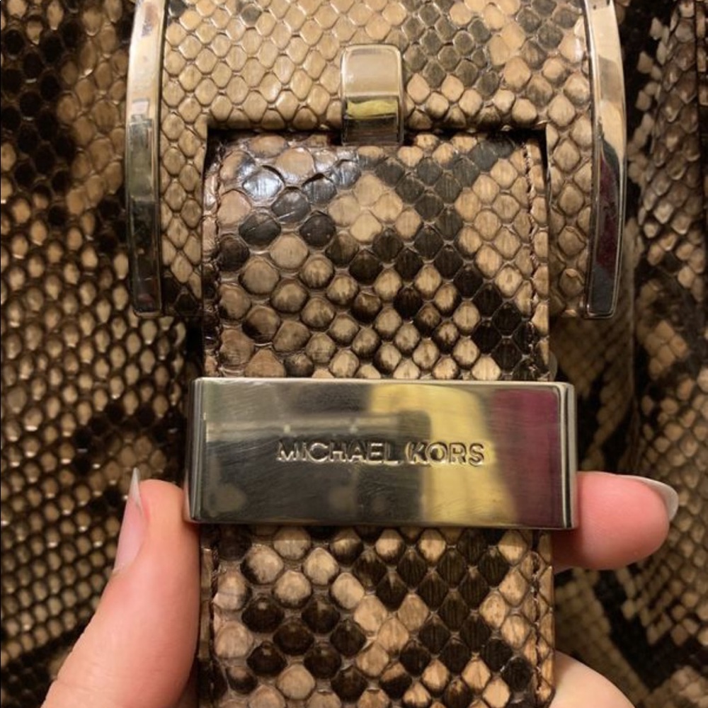 Brand New Michael Kors Real Snake Python Purse - image 2